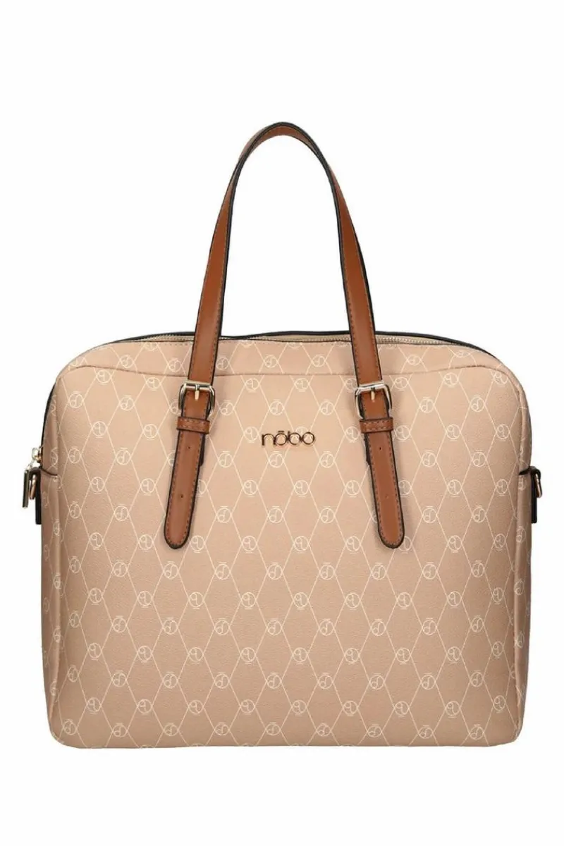 Sale Duża Torebka M0420-C015 Beżowa Torebki Nobo|Torebki Klasyczne