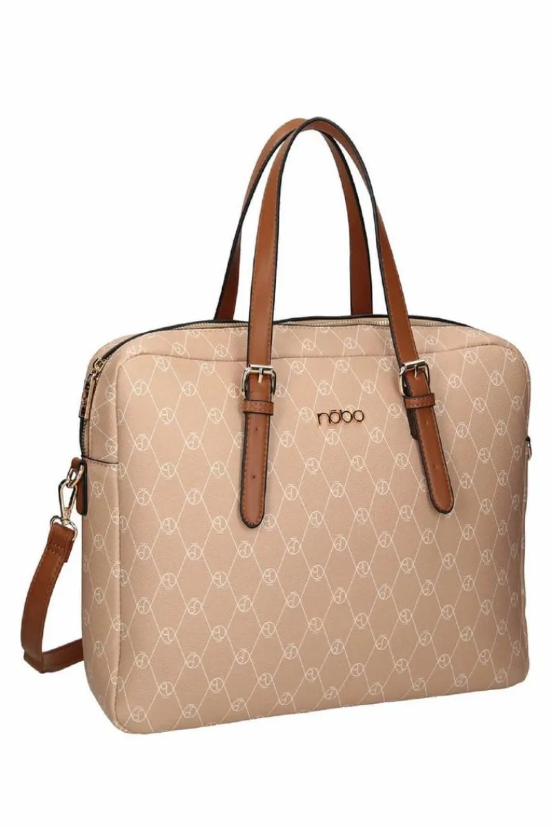 Sale Duża Torebka M0420-C015 Beżowa Torebki Nobo|Torebki Klasyczne