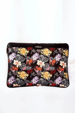 Torebki Nobo|Torebki Klasyczne>Nobo Duża Torebka M2010-CM20 Kwiaty Czarna