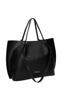 Torebki Nobo|Torebki Klasyczne>Nobo Duża Torebka Shopperka M0100-C020 Czarna