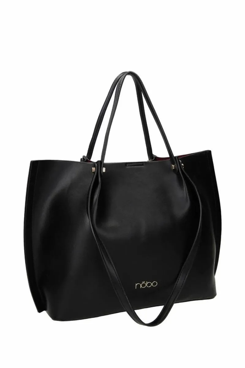 Torebki Nobo|Torebki Klasyczne>Nobo Duża Torebka Shopperka M0100-C020 Czarna