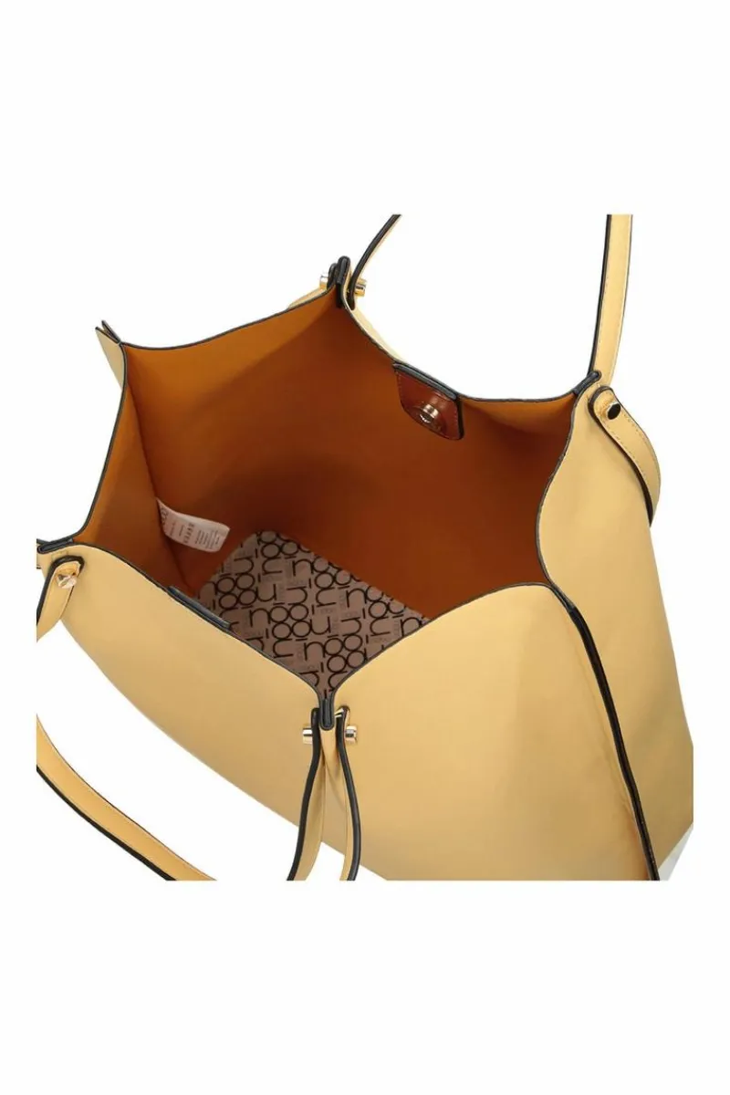 Sale Duża Torebka Shopperka M0100-C002 Żółta Torebki Nobo|Torebki Klasyczne