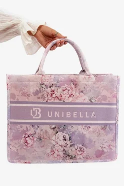 New Duża Torebka W Kwiaty Fioletowa Mooch Torebki Klasyczne