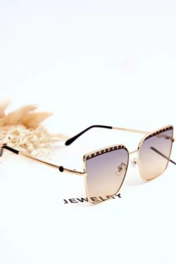 Okulary>PRIUS Duże Okulary Przeciwsłoneczne V303 Gradient Niebiesko-Pomarańczowy