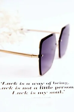 Best Duże Okulary Przeciwsłoneczne Kwadratowe V180005 Granatowe Okulary