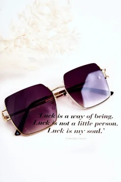 Okulary>Boto Duże Okulary Przeciwsłoneczne Ombre V160020 Ciemnofioletowe