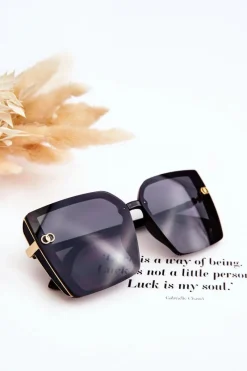 Okulary>Boto Duże Okulary Przeciwsłoneczne UV400 MA20601 Gradient Czarne