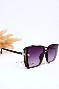 Clearance Boto Duże Okulary Przeciwsłoneczne UV400 MA20601 Czarne