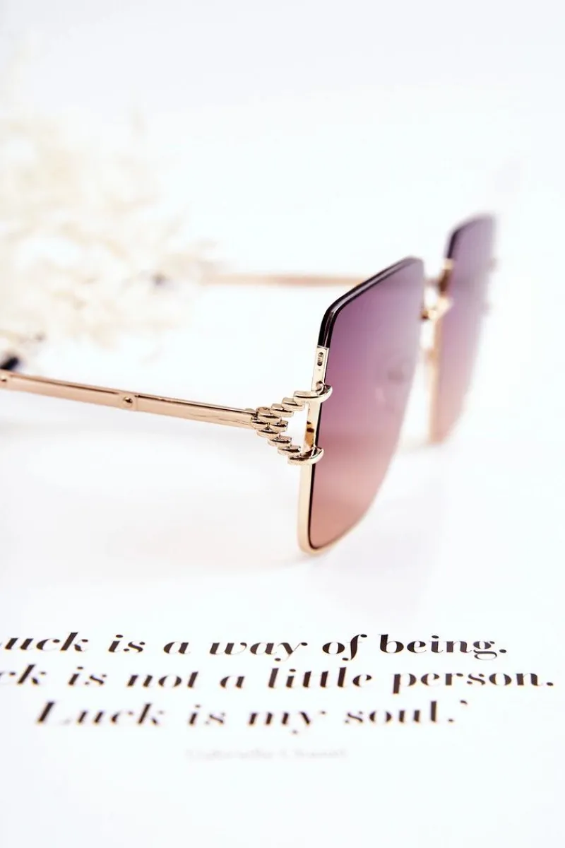 Boto Duże Okulary Przeciwsłoneczne Ombre V160020 Różowe