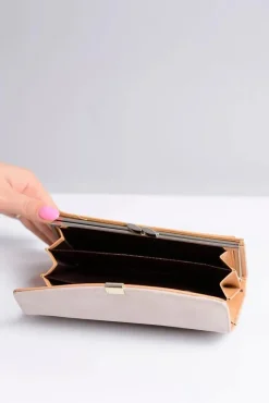 Outlet Boto Duży Damski Beżowy Portfel