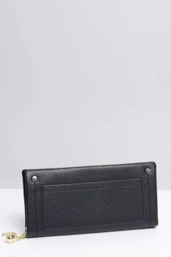Outlet Boto Duży Damski Czarny Portfel z Kieszonką