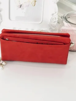 Portfele>Boto Duży Damski Czerwony Portfel