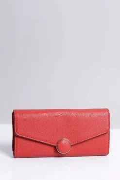 Online Boto Duży Damski Czerwony Portfel