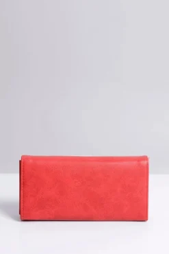 Discount Boto Duży Damski Czerwony Portfel Serduszko