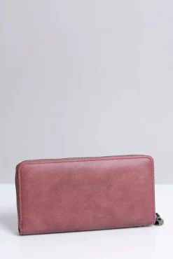 Portfele>Boto Duży Damski Śliwkowy Portfel z Cekinami