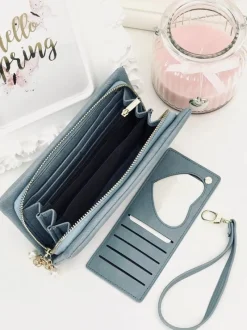 Boto Duży Damski Niebieski Portfel