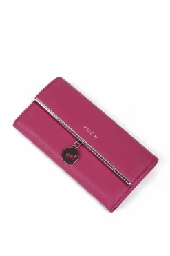 Best Boto Duży Damski Portfel Z Emblematem Różowy Mailin