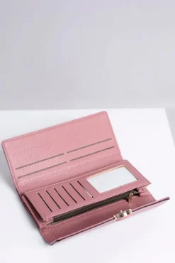 Hot Duży Damski Różowy Portfel Portfele