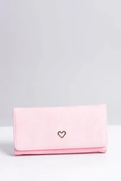 Portfele>Boto Duży Damski Różowy Portfel Serduszko
