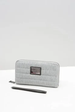 Online Duży Damski Szary Portfel DIANA&CO Portfele