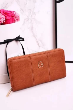 Portfele>Boto Duży Portfel Damski Lulu Castagnette Brązowy