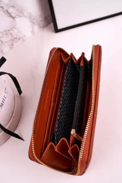 Portfele>Boto Duży Portfel Damski Lulu Castagnette Brązowy