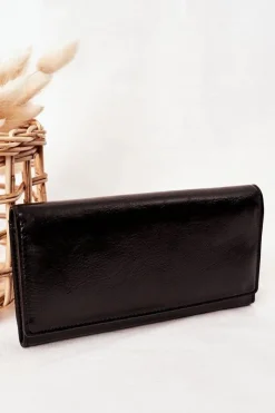 Portfele>Boto Duży Portfel Damski Na Magnes Czarny