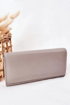 Portfele>Boto Duży Portfel Damski Na Magnes Szary