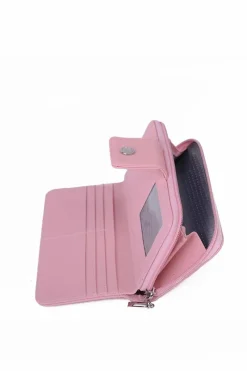 Best Duży Portfel Damski Na Suwak Różowy Huntress Portfele
