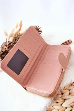 Hot Boto Duży Portfel Damski Z Dodatkowymi Portmonetkami Nude