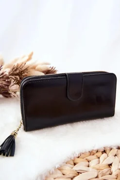 Portfele>Boto Duży Portfel Damski Z Dodatkowymi Portmonetkami Czarny