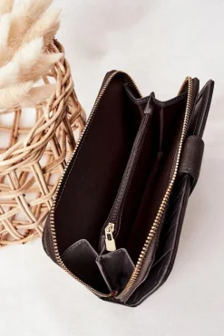 Boto Duży Portfel Damski Z Kieszenią Szary