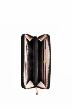 Online Duży Portfel Na Suwak Czarny Hailey Portfele