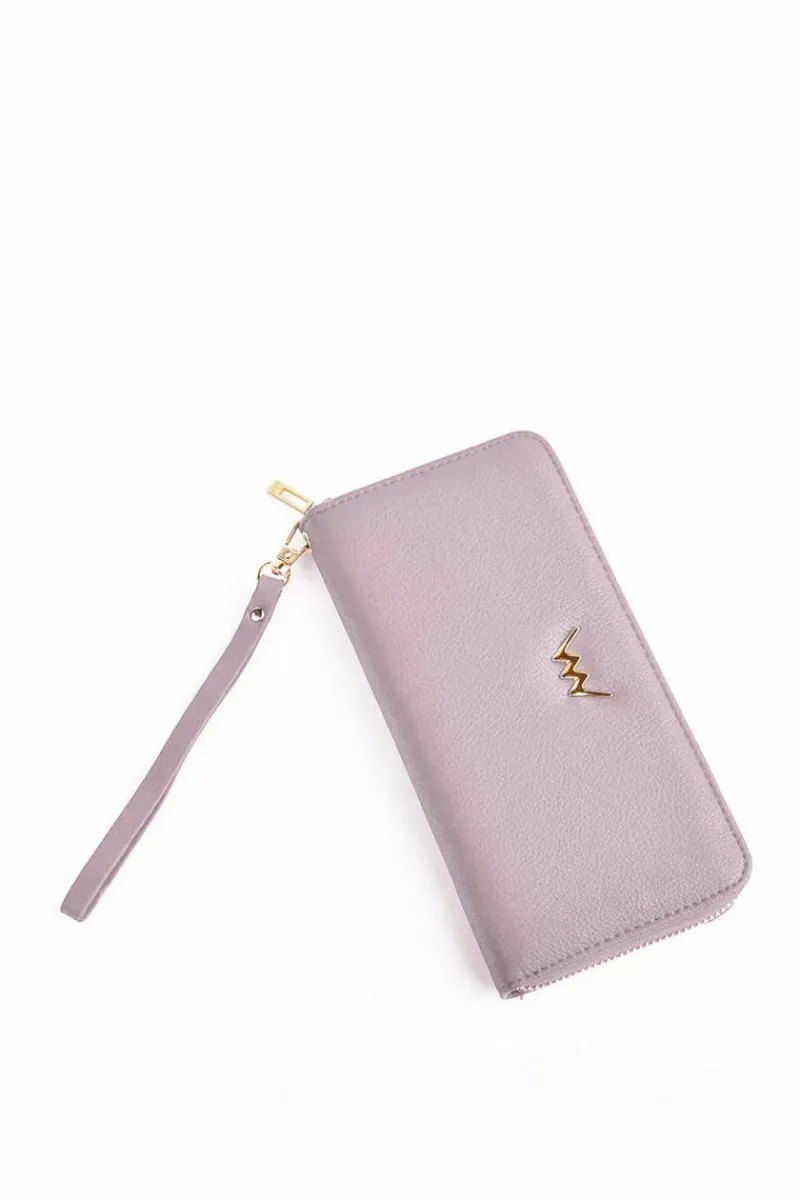 New Boto Duży Portfel Na Suwak Jasnoróżowy Hailey