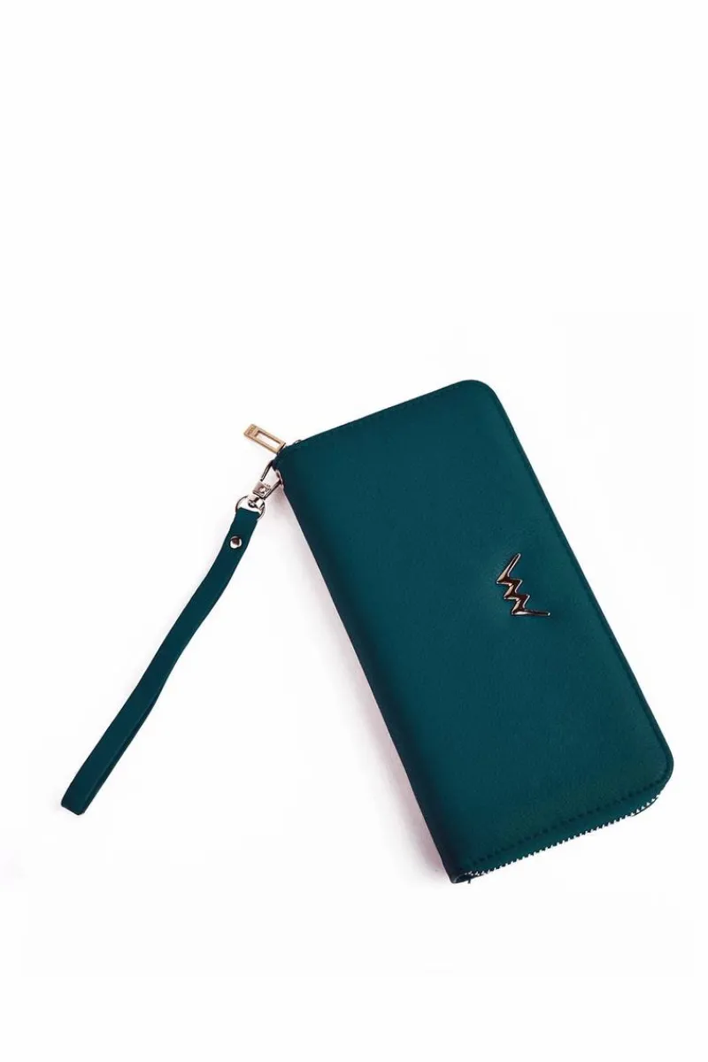 Best Duży Portfel Na Suwak Niebieski Hailey Portfele