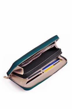 Best Duży Portfel Na Suwak Niebieski Hailey Portfele