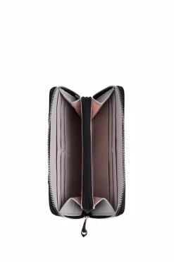 Discount Boto Duży Portfel Na Suwak W Kropki Czarny Reine