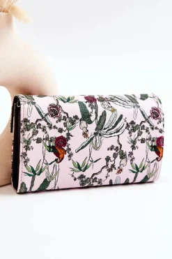 Portfele>Nobo Duży Portfel Skórzany M0240-CM04 Różowy