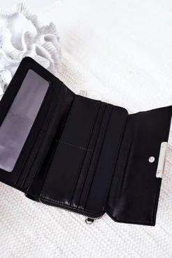 Online Duży Portfel Z Uchwytem Big Star HH674027 Czarny Portfele