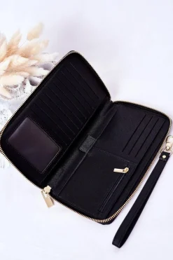 Portfele>Big Star Shoes Duży Skórzany Portfel Big Star HH674004 Czarny