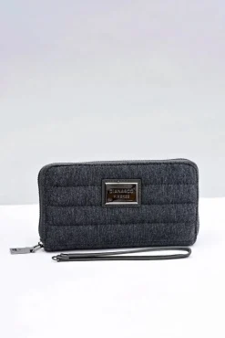 Boto Duży Szary Damski Portfel DIANA&CO