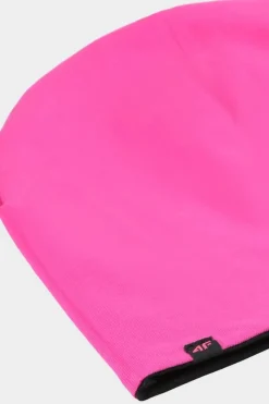 Online Dwustronna Czapka Dziecięca Beanie JWAW24ACAPU449-55S Fuksja Okrycia Głowy