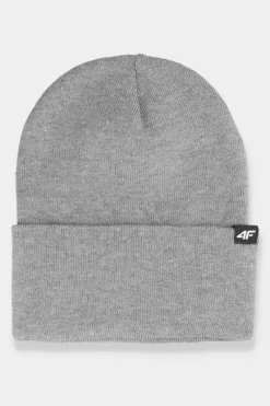 Discount Dwuwarstwowa Czapka Zimowa Męska AW23ACAPM316-25M Szara Okrycia Głowy