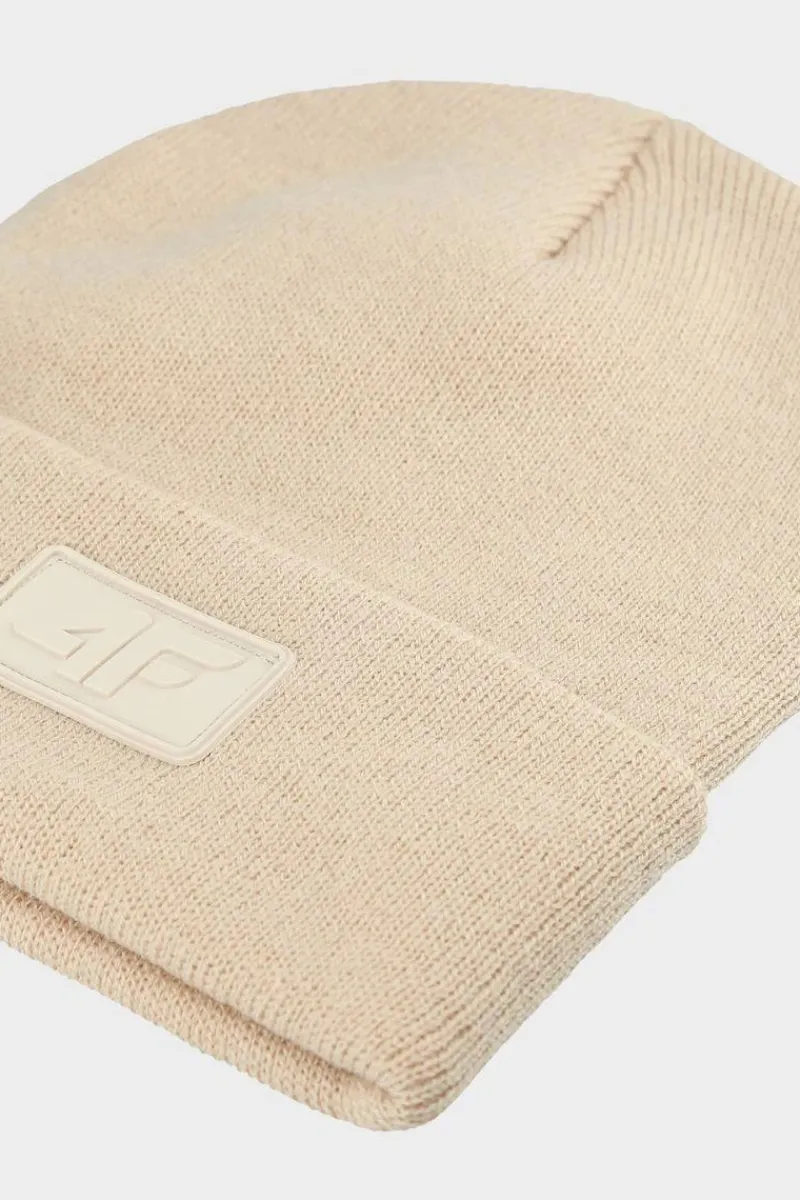 4F Dziecięca Czapka Zimowa JWAW24ACAPU446-83S Beżowa