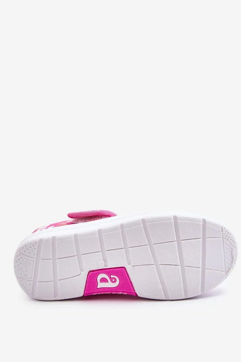 Balerinki Dziecięce>Boto Dziecięce Baleriny W Kwiatuszki Różowe Noah Różowy