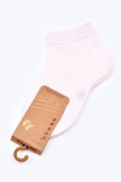 Hot COSAS Dziecięce Bawełniane Skarpetki Stopki Różowe