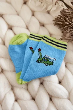 Online Dziecięce Bawełniane Skarpetki Z Wzorami 5-Pak Multikolor Skarpetki|Skarpetki