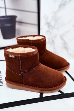 Discount Big Star Shoes Dziecięce Botki Big Star Śniegowce Camel GG374082