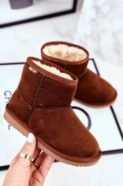 Discount Big Star Shoes Dziecięce Botki Big Star Śniegowce Camel GG374082