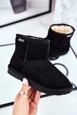 Chłopięce|Dziewczęce>Big Star Shoes Dziecięce Botki Big Star Śniegowce Czarne GG374081